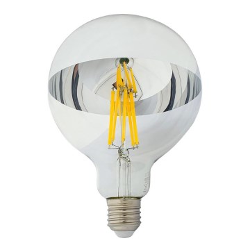 LED-lamp met spiegelkap DECOR MIRROR G125 E27/12W/230V 4200K zilver