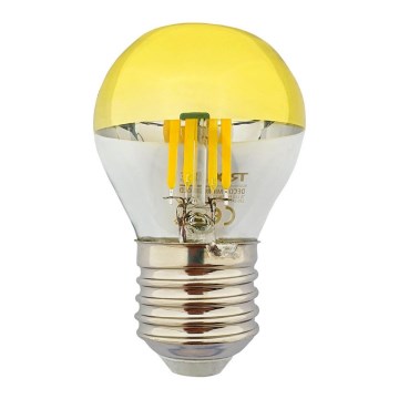 LED-lamp met spiegelkap DECOR MIRROR P45 E27/5W/230V 4200K goudkleurig