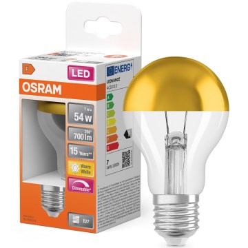 LED-lamp met spiegelkap SUPERSTAR E27/7W/230V 2700K goudkleurig - Osram