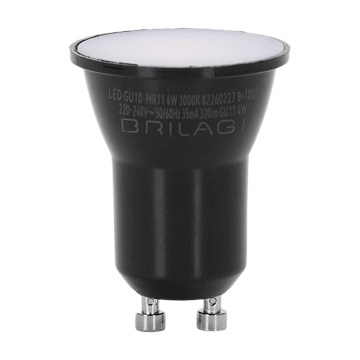 LED-lamp MR11 GU10/4W/230V 3000K zwart - BRILAGI