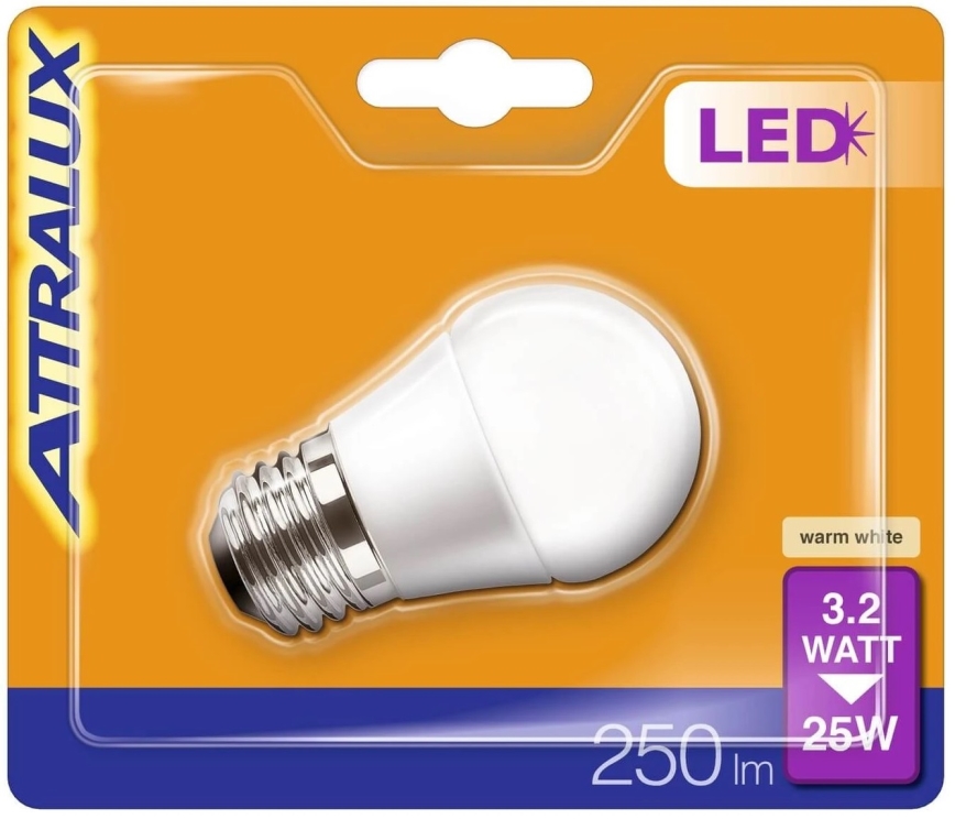 LED Lamp P45 E27/3,2W/230V 2700K - Attralux