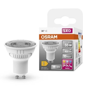 LED Lamp PAR16 GU10/4,2W/230V 2700/4000/6500K 36° - Osram