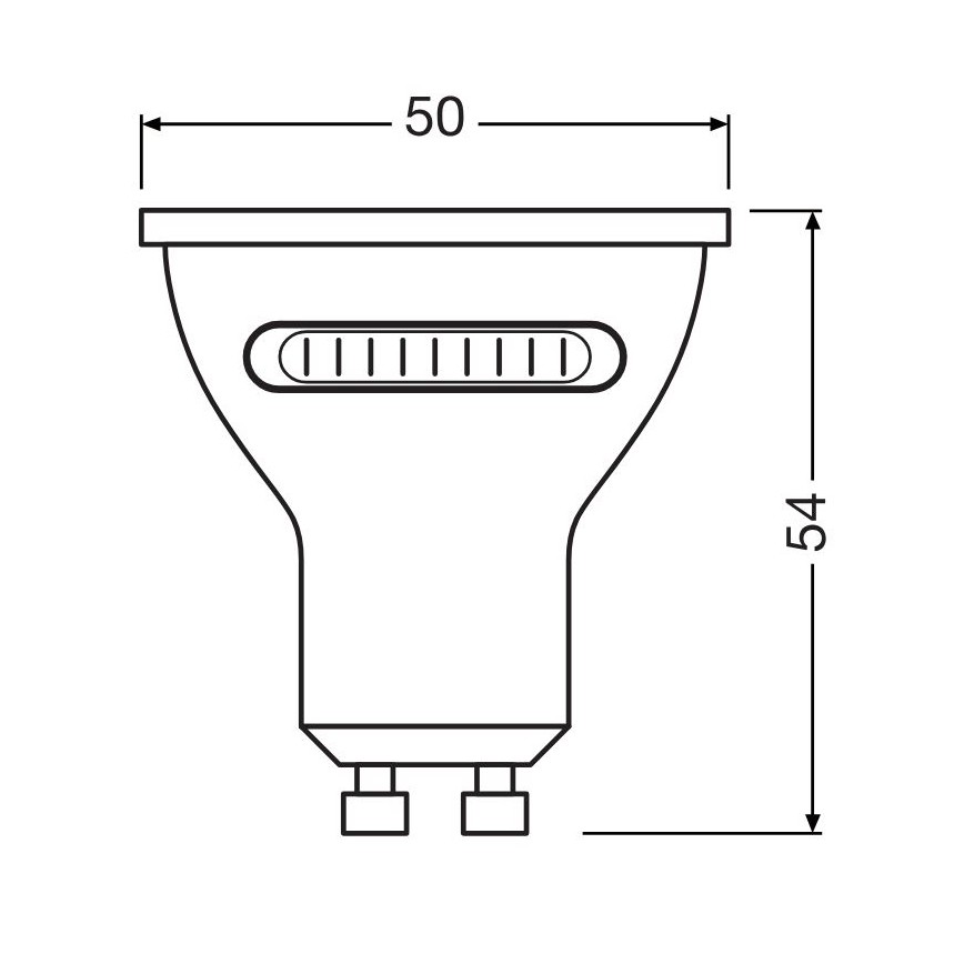 LED Lamp PAR16 GU10/4,2W/230V 2700/4000/6500K 36° - Osram