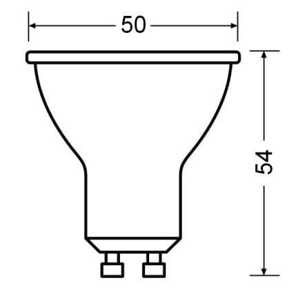 LED lamp PAR16 GU10/6,9W/230V 2700K