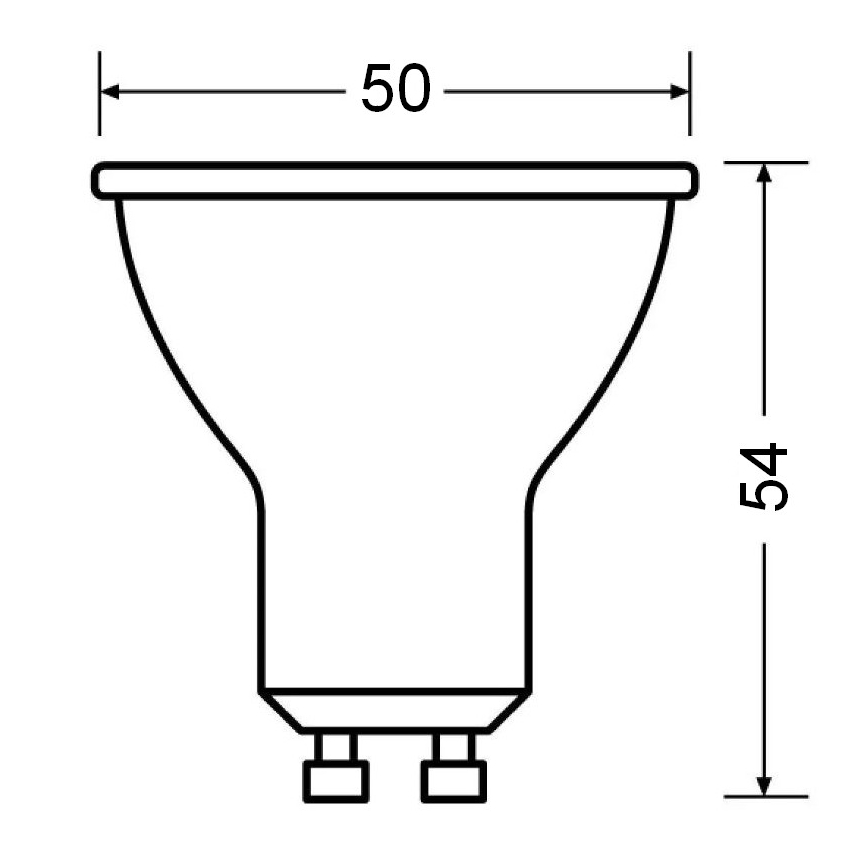 LED lamp PAR16 GU10/6,9W/230V 2700K
