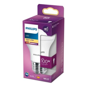 LED Lamp Philips A60 E27/13W/230V 2700K