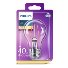 LED Lamp Philips E27/4W/230V 2700K