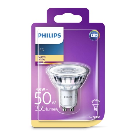 Evacuatie web niet verwant LED Lamp Philips GU10/4,6W/230V 2700K | Lumimania