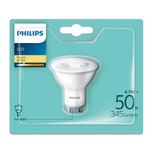 Vlot Bedrog verslag doen van LED Lamp Philips GU10/4,7W/230V 2700K | Lumimania