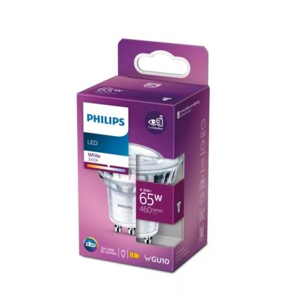 LED Lamp Philips PAR16 GU10/4,9W/230V 3000K