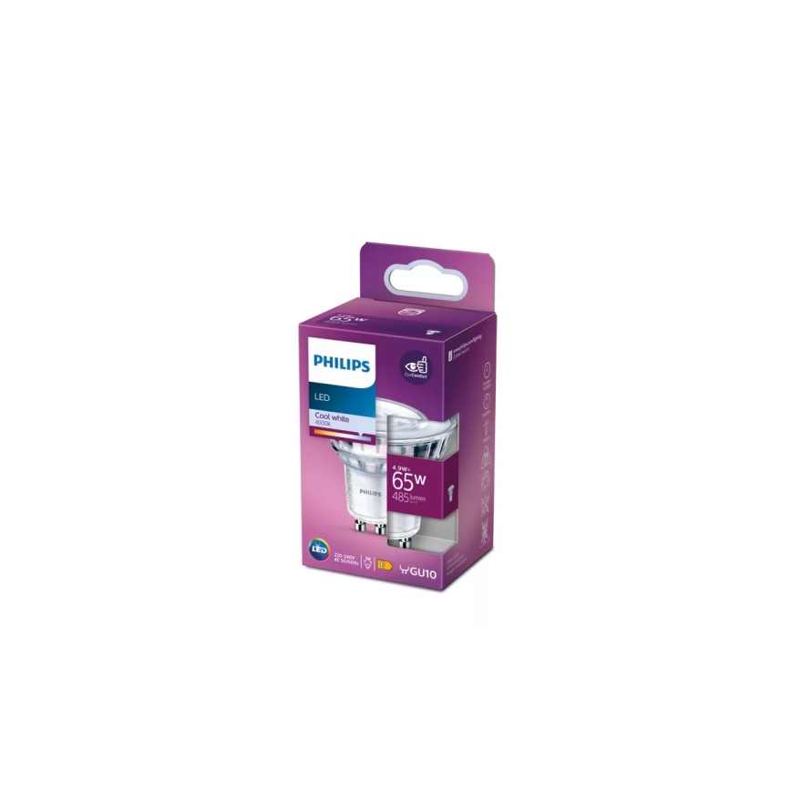 LED Lamp Philips PAR16 GU10/4,9W/230V 4000K