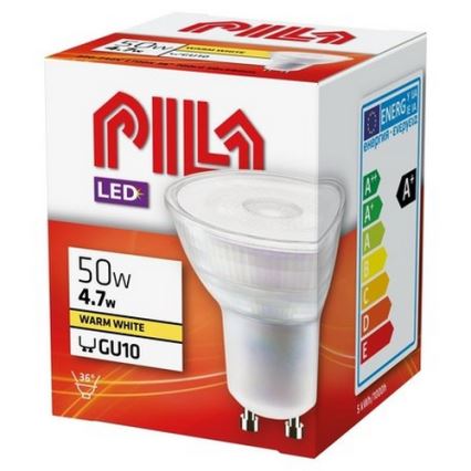 LED Lamp Philips Pila PAR16 GU10/4,7W/230V 2700K