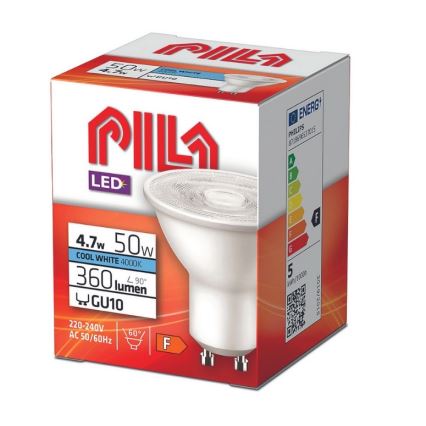 LED Lamp Philips Pila PAR16 GU10/4,7W/230V 4000K