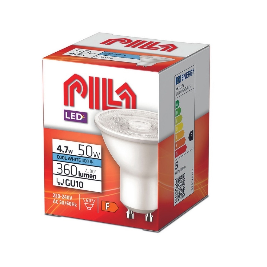 LED Lamp Philips Pila PAR16 GU10/4,7W/230V 4000K