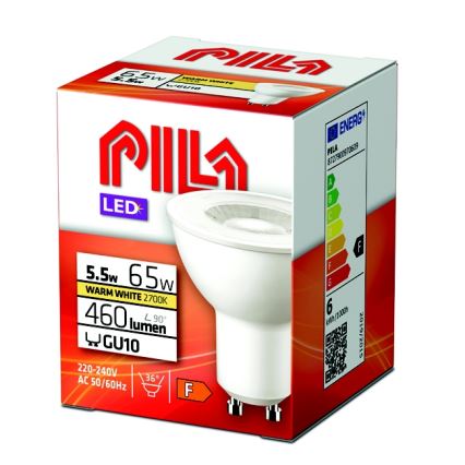 LED Lamp Philips Pila PAR16 GU10/5,5W/230V 2700K