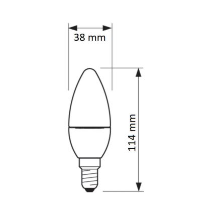 LED Lamp Philips SCENE SWITCH B38 E14/5,5W/230V 2200K-2700K