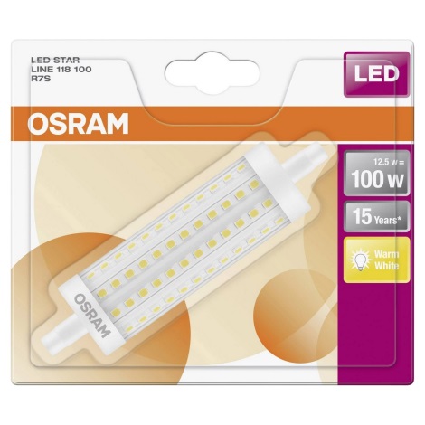 LED Lamp R7s/12,5W/230V 2700K - Osram 118 mm