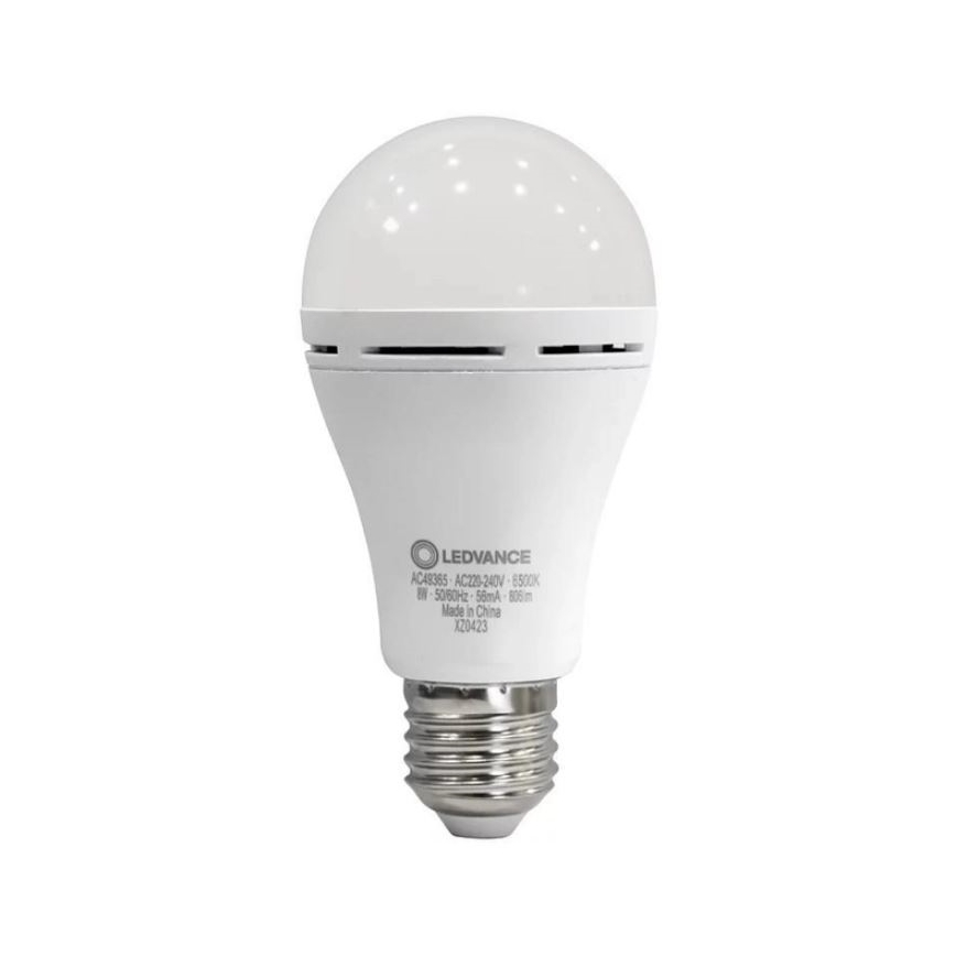 LED Lamp RECHARGEABLE A60 E27/8W/230V 6500K - Ledvance
