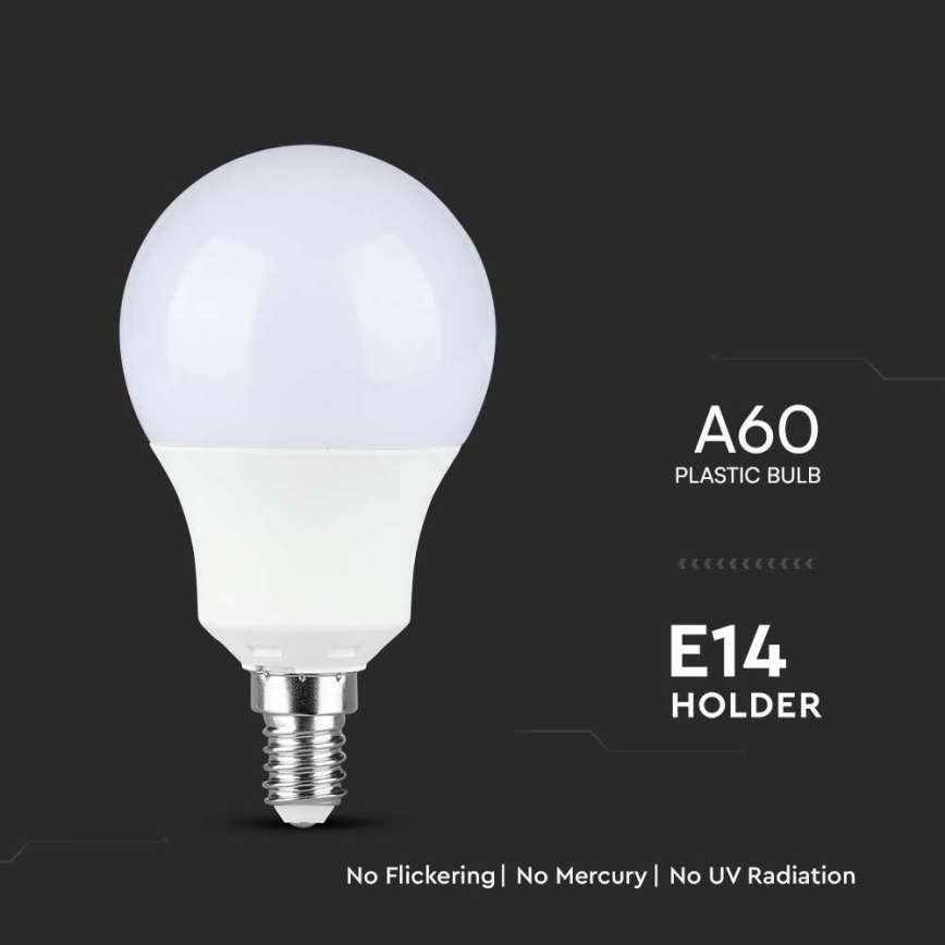 LED Lamp SAMSUNG CHIP A60 E14/8,5W/230V 6500K