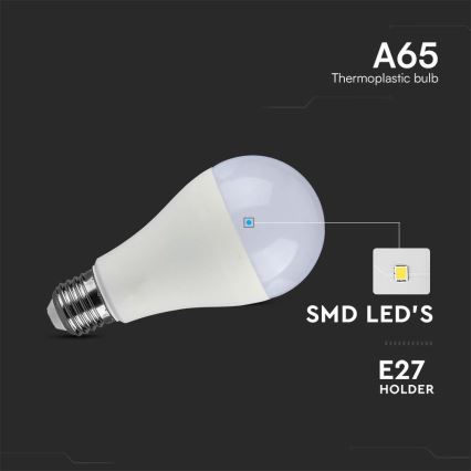 LED Lamp SAMSUNG CHIP A65 E27/8,5W/230V 3000K