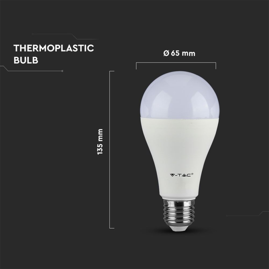 LED Lamp SAMSUNG CHIP A65 E27/8,5W/230V 3000K