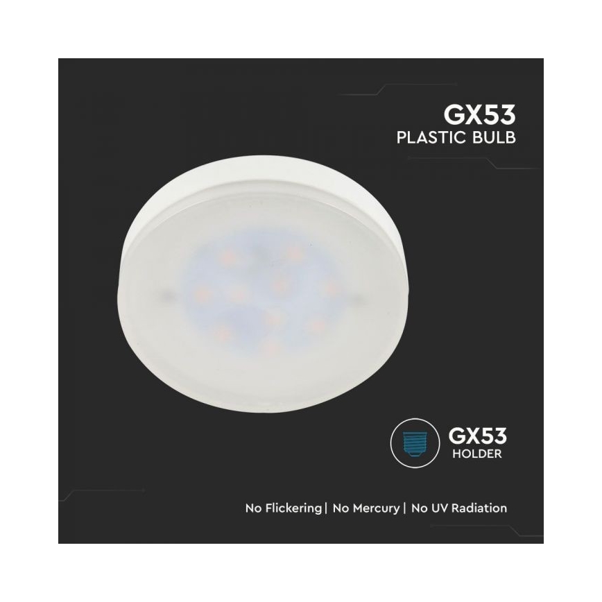 LED Lamp SAMSUNG CHIP GX53/6,4W/230V 3000K