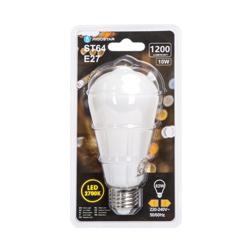 LED-lamp ST64 E27/10W/230V 320° 2700K - Aigostar