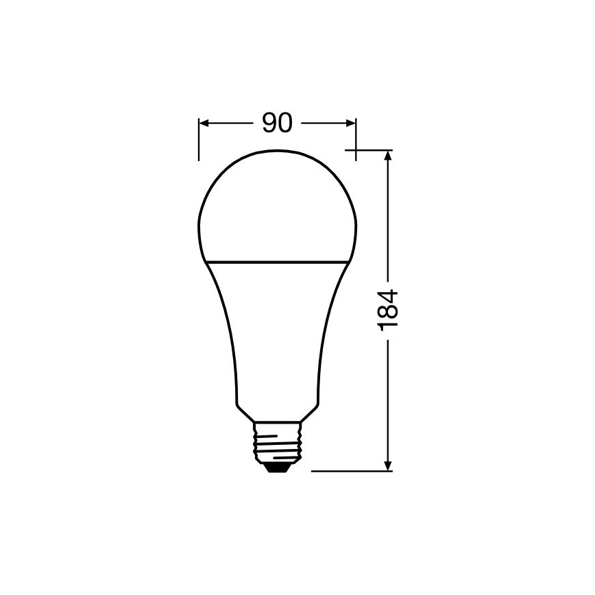 LED Lamp STAR E27/24,9W/230V 2700K - Osram