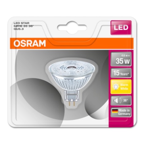 LED Lamp STAR GU5,3/4,6W/12V 2700K - Osram