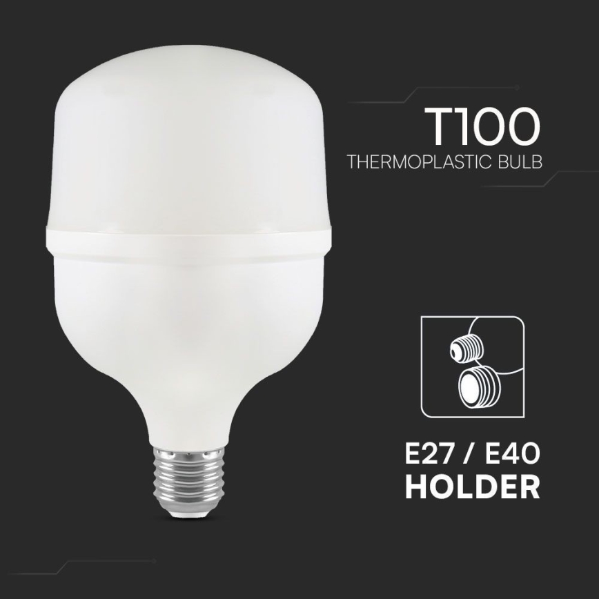 LED-lamp T100 E40 E27/30W/230V 6500K