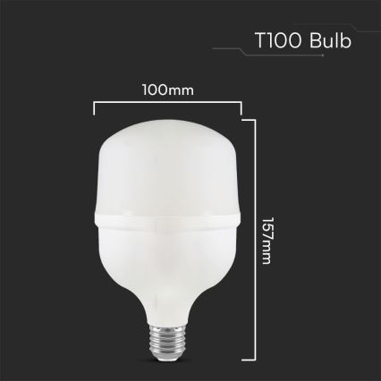 LED-lamp T100 E40 E27/30W/230V 6500K