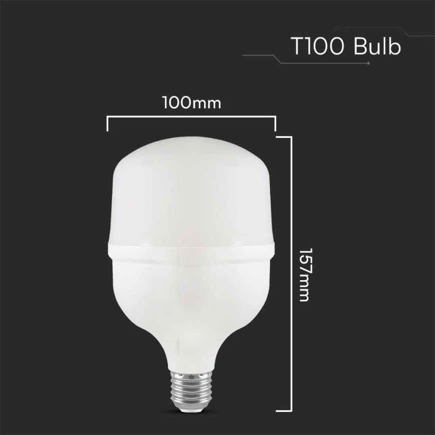 LED-lamp T100 E40 E27/30W/230V 6500K