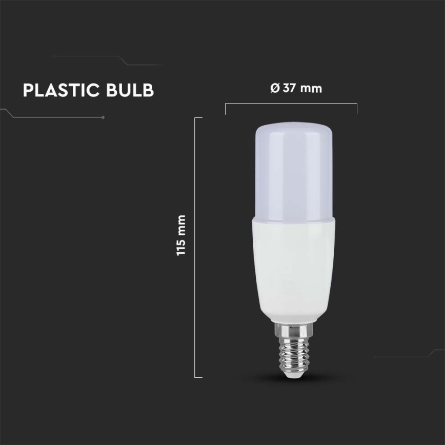 LED Lamp T37 E14/9W/230V 2700K