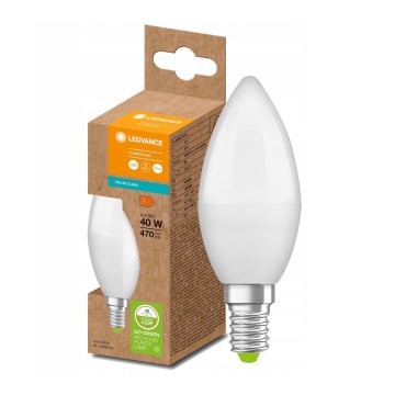 LED-lamp van gerecycled plastic B40 E14/4,9W/230V 4000K - Ledvance