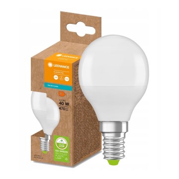 LED-lamp van gerecycled plastic P45 E14/4,9W/230V 4000K - Ledvance