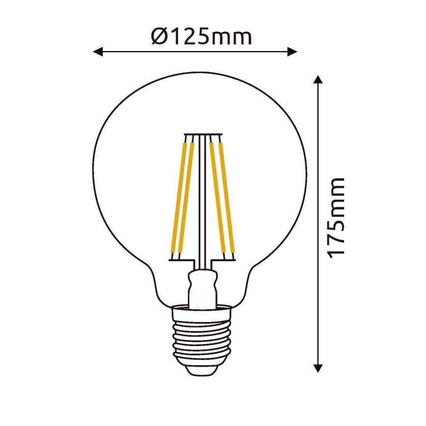 LED Lamp E27/7W/230V 4000K - Globo