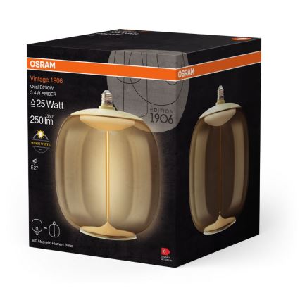 LED Lamp VINTAGE FILAMENT E27/3,4W/230V 2700K - Osram