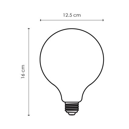 LED Lamp VINTAGE GLOBE G125 E27/4W/230V 2200K