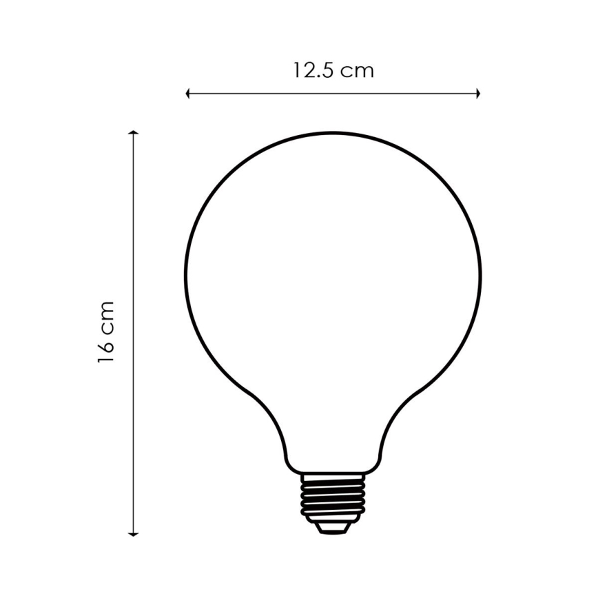 LED Lamp VINTAGE GLOBE G125 E27/4W/230V 2200K