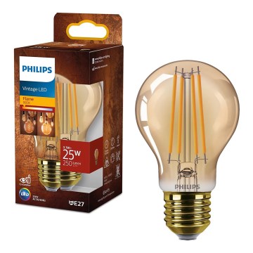 LED Lamp VINTAGE Philips A60 E27/3,1W/230V 1800K