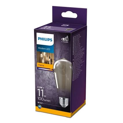 LED Lamp VINTAGE Philips ST64 E27/2,3W/230V 1800K