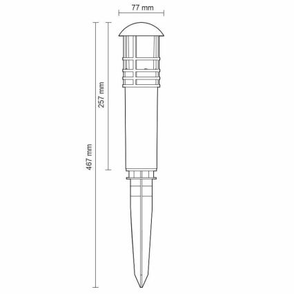 LED Lamp voor Buiten LED/3W/230V 4000K IP65