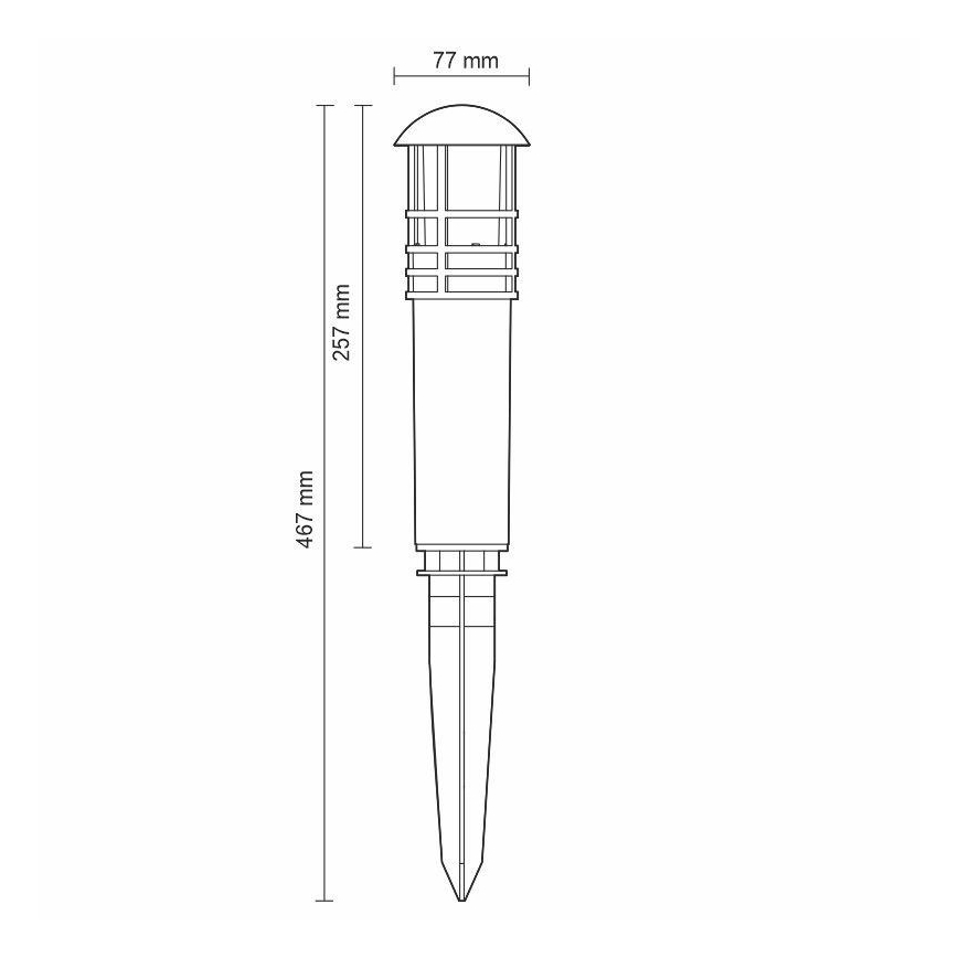 LED Lamp voor Buiten LED/3W/230V 4000K IP65