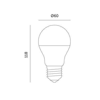 LED Lamp voor plantengroei PLANTY E27/11W/230V 1200K wit