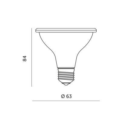 LED Lamp voor plantengroei PLANTY E27/7W/230V 1200K wit