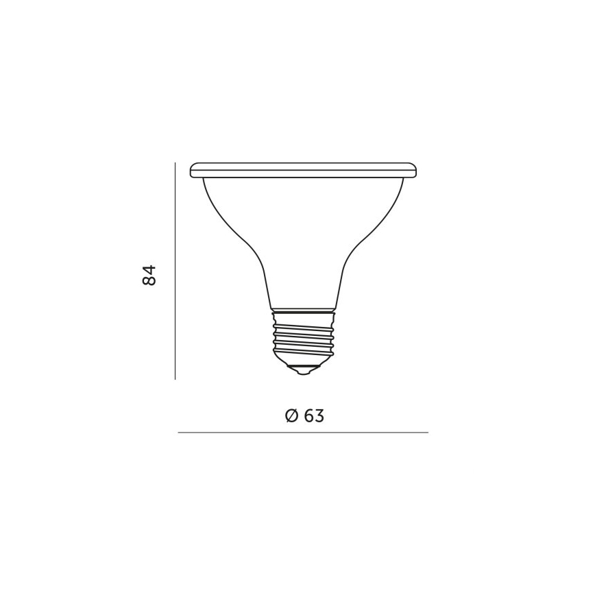 LED Lamp voor plantengroei PLANTY E27/7W/230V 1200K wit