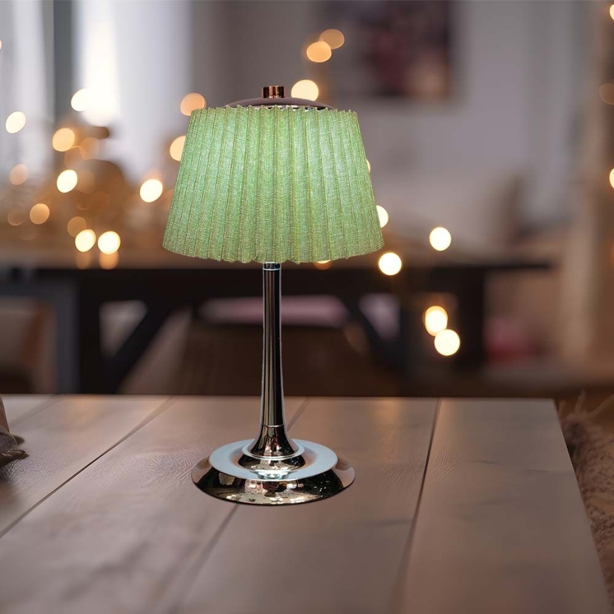 LED Lampe de table tactile rechargeable et à intensité variable LED/1,5W/5V 3000/4000/6000K 1800 mAh vert
