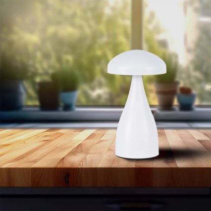 LED Lampe de table tactile rechargeable et à intensité variable LED/1W/5V 3000-6000K 1800 mAh blanc