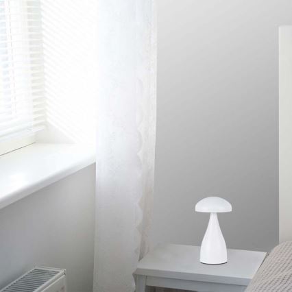 LED Lampe de table tactile rechargeable et à intensité variable LED/1W/5V 3000-6000K 1800 mAh blanc