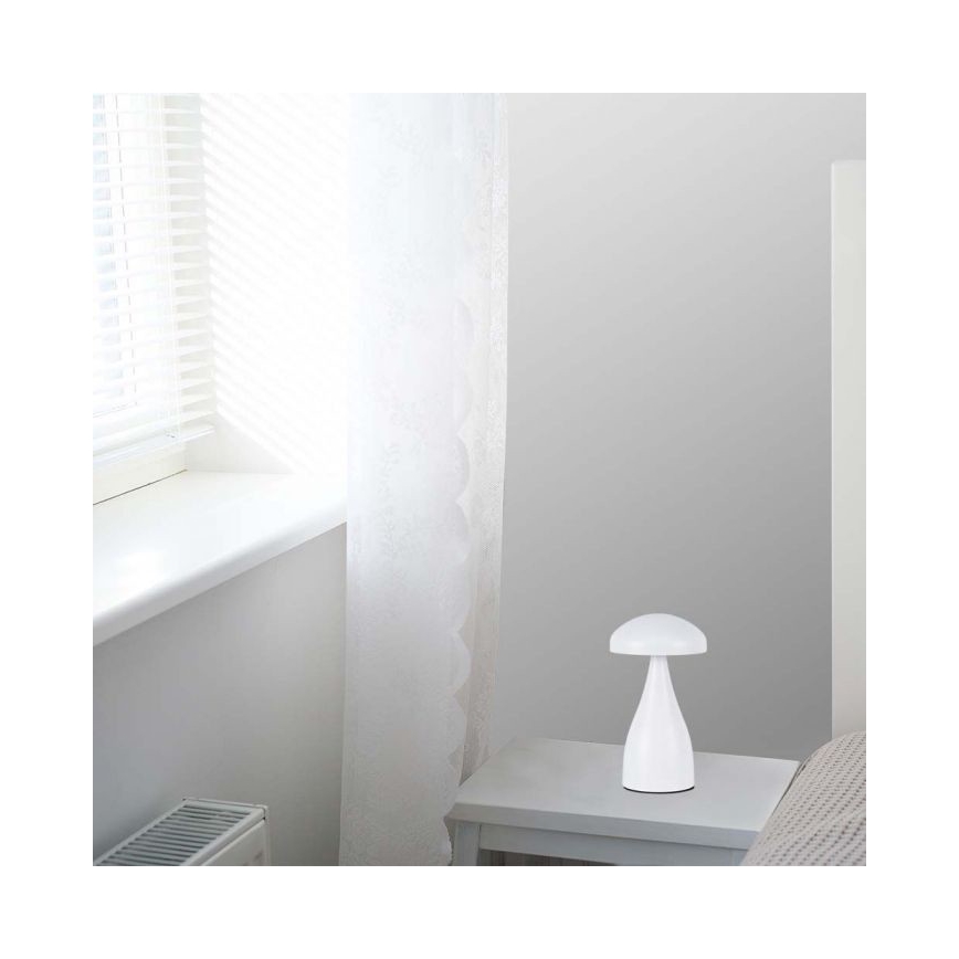 LED Lampe de table tactile rechargeable et à intensité variable LED/1W/5V 3000-6000K 1800 mAh blanc
